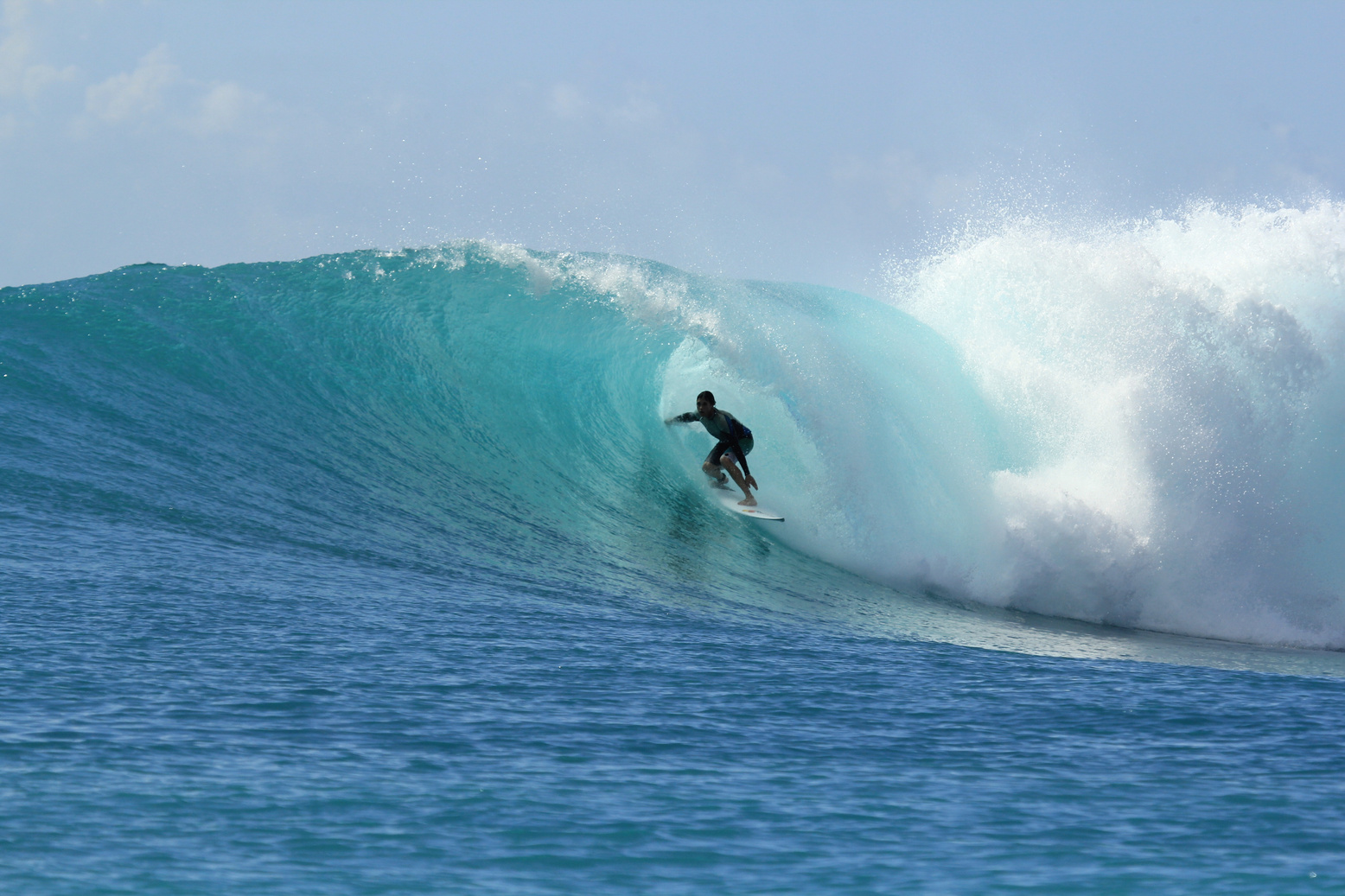 Surfer in a Big Wave